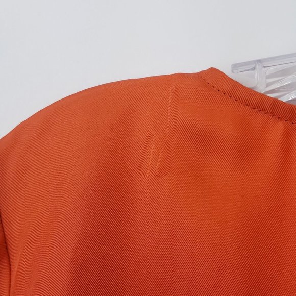 KAS New York 100% Silk Orange Embellished Tunic - Picture 4 of 13